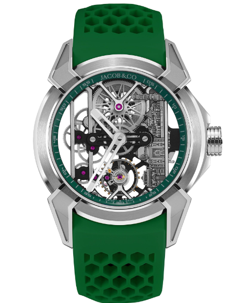 Jacob & Co EX110.20.AQ.AA.ABRUA Epic X Titanium Green Neoralithe Inner Ring replica watch